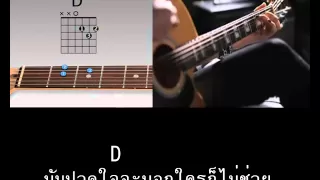 คอร์ดกีตาร์เพลง "อยู่คนเดียว"