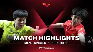 Lin Yun-Ju vs Wang Chuqin | WTT Cup Finals Singapore 2021 | MS | R16