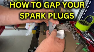 How to gap spark plugs without the correct tools - closing a spark plug gap