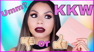 KKW BEAUTY - POWDER CONTOUR & HIGHLIGHT KIT REVIEW SWATCHES FIRST IMPRESSIONS