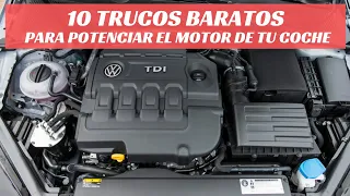 10 Trucos ¡BARATOS! para potenciar el motor de tu coche