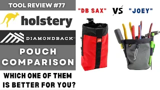 Holstery VS DIAMONDBACK / Joey VS DB Sax / Which Tool Pouch is Better 4 You #maintenance #tools