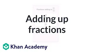 Adding up fractions | Fractions | Pre-Algebra | Khan Academy