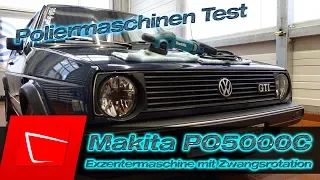 Makita PO5000C im ersten Test - Exzenterpoliermaschine mit Zwangsrotation an VW Golf 2