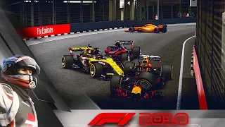 F1 2018 КАРЬЕРА #57 - ЗАВААЛ В ГОНКЕ И ПРОРЫВ ЗАУБЕРОВ