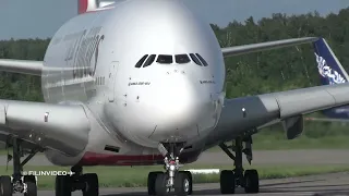 Как такое может летать... Посадка и взлёт Airbus A380