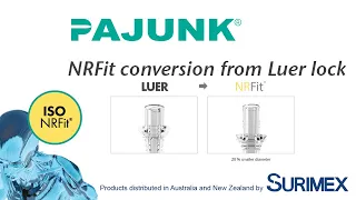 Surimex: Pajunk NRFit conversion from luer lock connection