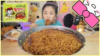 5 BLACK BEAN FIRE NOODLES in 10 MINUTES CHALLENGE!!