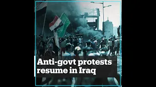 Protesters in Iraq clash with security forces as rallies resume