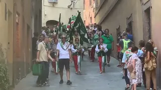 Palio di Siena, le immagini del giro della vittoria dell'Oca