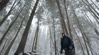 Hammock Camping in a Snow Storm: 3-Day Wilderness Adventure | ASMR