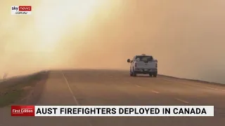 Australian firefighters deployed to help battle Canadian blazes