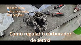 Como regular carburador de jetski SeaDoo