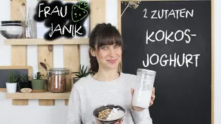 Kokosjoghurt selber machen | 2 Zutaten | aus dem Mixer | vegan