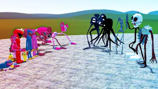 NEW ALL TREVOR HENDERSON CREATURES VS ALL POPPY PLAYTIME CHARACTERS In Garry's Mod