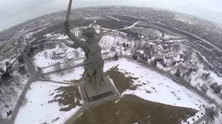 Мамаев Курган с высоты птичьего полёта (Mamaev Kurgan from birds fly)