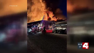 Illinois State Fire Marshal investigating after large fire breaks out at poultry farm in Illinois