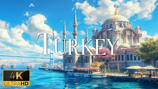 FLYING OVER TURKEY (4K Video UHD) - Peaceful Piano Music With Beautiful Nature Video For Relaxation