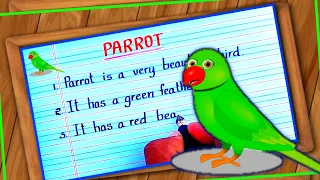 PARROT ESSAY | parrot in English | Parrot |