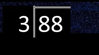 Dividir 88 entre 3 division inexacta con resultado decimal de 2 numeros con procedimiento