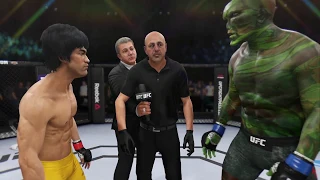 Bruce Lee vs. Swamp Thing (EA Sports UFC 3) - CPU vs. CPU