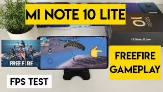 Mi note 10 lite free fire gameplay fps test