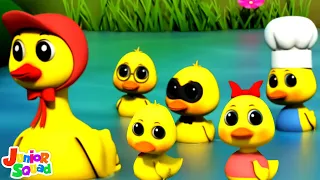 Five Little Ducks Went Swimming One Day + More Nursery Rhymes For Kids