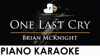 Brian McKnight - One Last Cry - Piano Karaoke Instrumental Cover with Lyrics