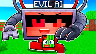 Pranking My Friend As EVIL AI In Minecraft!