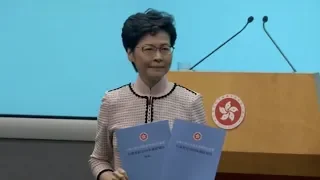 Carrie Lam briefs media on her latest policies