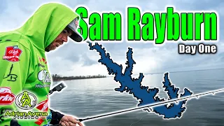 Caught A LOT of Bass! Sam Rayburn Day One (MLF Tacklewarehouse)