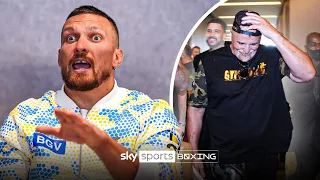 NEW FOOTAGE: Usyk's animated reaction to John Fury fracas