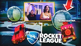 ΠΑΙΞΑΜΕ ROCKET LEAGUE ΜΕ ΤΗΝ ΚΩΝΣΤΑΝΤΙΝΑ ΣΤΟ ΣΑΛΟΝΙ ΜΑΣ