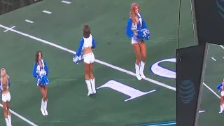 Dallas Cowboys cheerleaders perform after 1st quarter 1/16/22