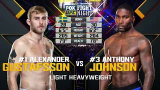 Alexander Gustafsson vs Anthony Johnson Full Fight Full HD