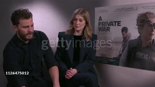 Jamie Dornan, Rosamund Pike - Entrevistas 'A Private War' UK (Getty Images)