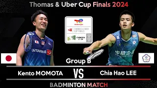 🔴LIVE SCORE | Kento MOMOTA (JPN) vs Chia Hao Lee (TPE) | Badminton Thomas Cup Finals 2024