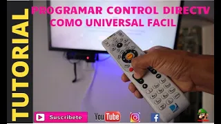 Como Programar Control Remoto De Directv Como Universal SIN CODIGOS FACIL.