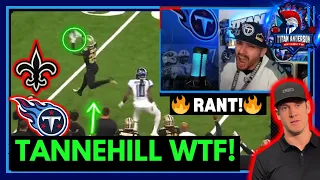 Titans Fan 🔥 REACTION to RYAN TANNEHILL Throwing INTERCEPTION right to SAINTS Marcus Lattimore!