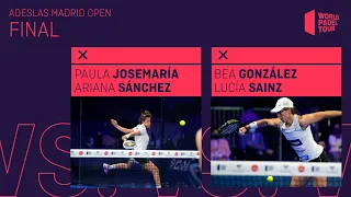 Resumen Final Femenina Sánchez/Josemaría Vs González/Sainz Adeslas Madrid Open