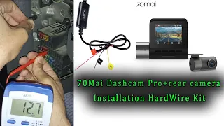 70MAI Pro Plus dash cam installation + HardWire Kit