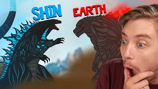 Reacting To EARTH Godzilla vs LEGENDARY SHIN Godzilla
