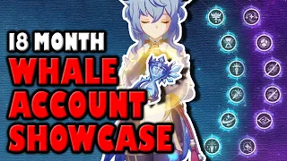 Genshin Impact 18 Month Whale Account Showcase | ✅ All Heroes Level 90 ✅ All Talent Level 6