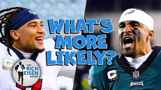 What’s More Likely: Rich Eisen Talks NFL Draft QBs, Eagles, Texans, Cowboys, Dodgers & More
