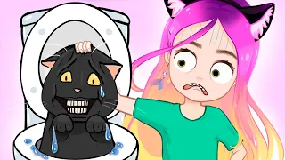 Как мы прятали кота от родителей (анимация) Настик