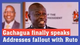 Just In: Gachagua Finally Speaks Clearing The Air About Fallout With Ruto