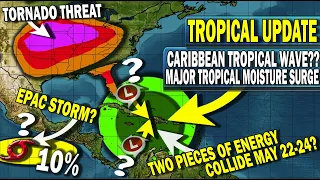 Tropical Update, Caribbean Tropical Wave Energy & A Major Tropical Moisture Surge? Storm Possible?