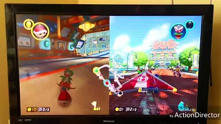 Green Yoshi vs red Yoshi /Mario kart 8 Deluxe