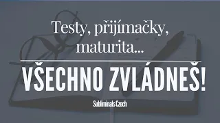 Maturita, přijímačky, testy, škola | Manifestace - Subliminal CZ