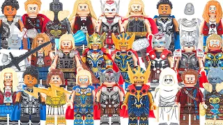 All Thor Love and Thunder Unofficial Lego Minifigures